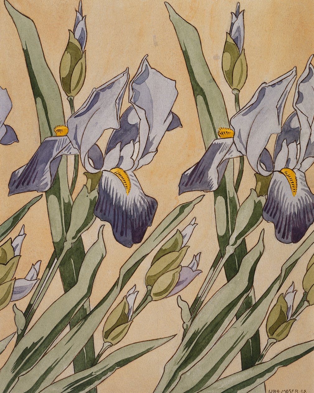 Írisz, 1898 alkotó: Koloman Moser