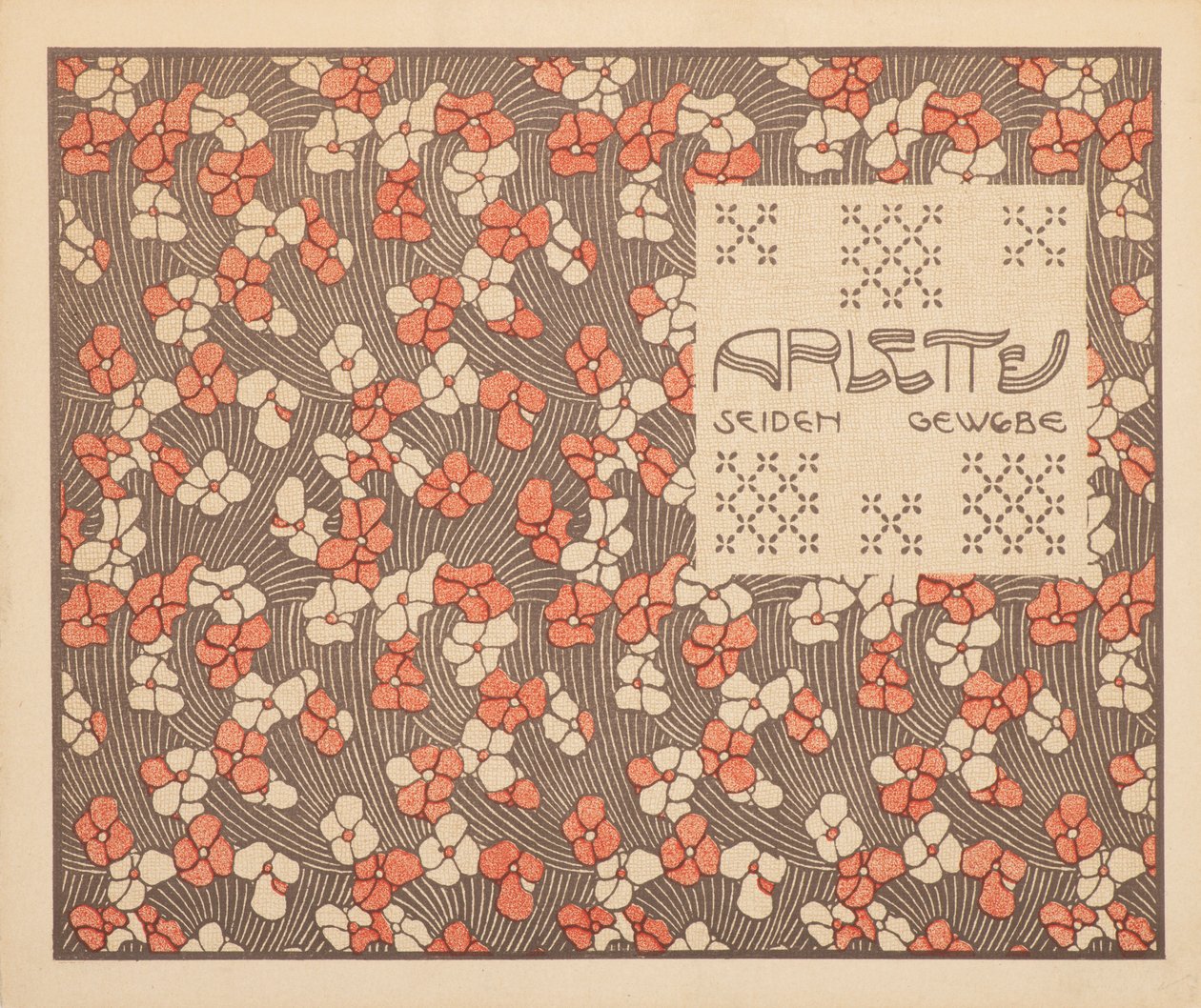 Arlette selyemszövet, 1901. alkotó: Koloman Moser