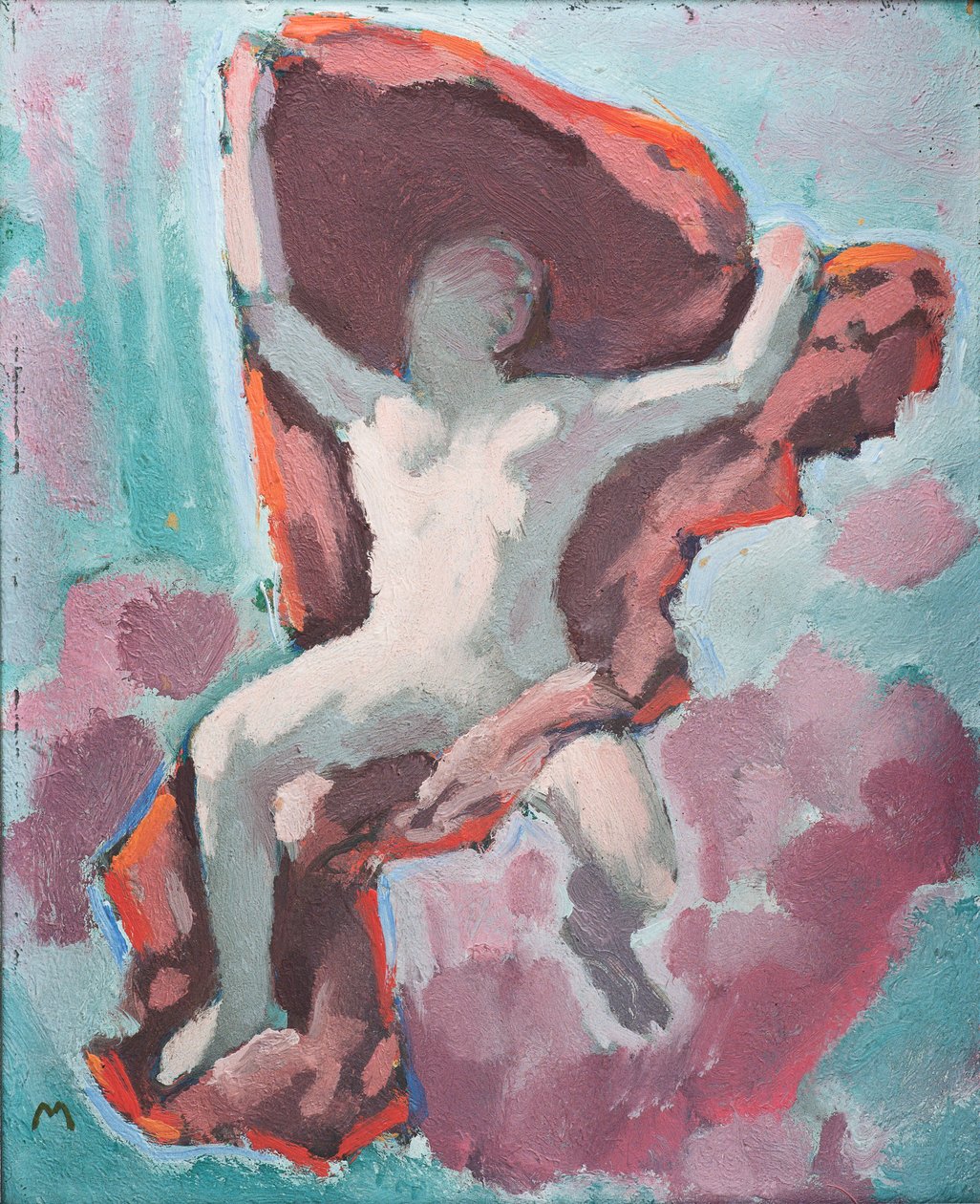 Figurenbild - Egy alak festménye ... (olaj, vászon) alkotó: Koloman Moser