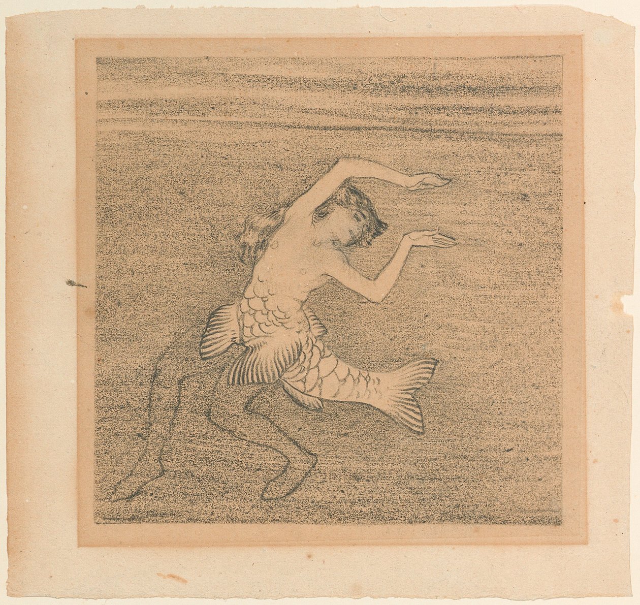Figura az egyik rajnai lányhoz Richard Wagner Rajna aranyához c. 1913. alkotó: Koloman Moser