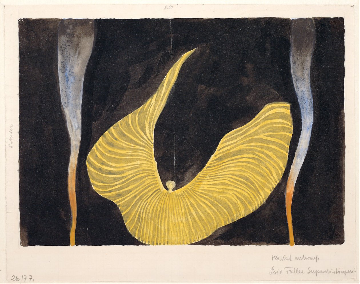 Loïe Fuller az Arkangyal táncában, 1902 alkotó: Koloman Moser
