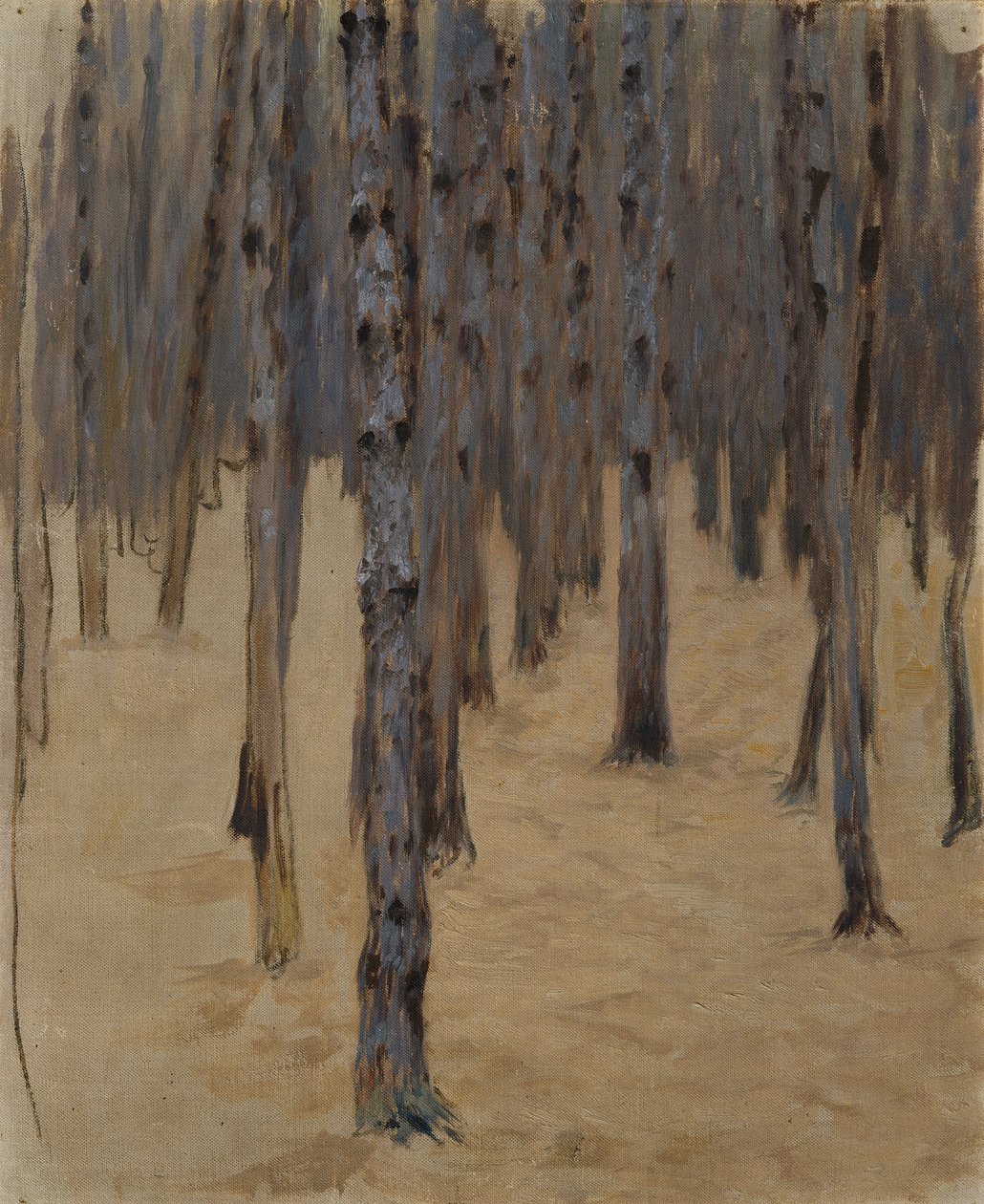 Tűlevelű erdő a hóban alkotó: Koloman Moser