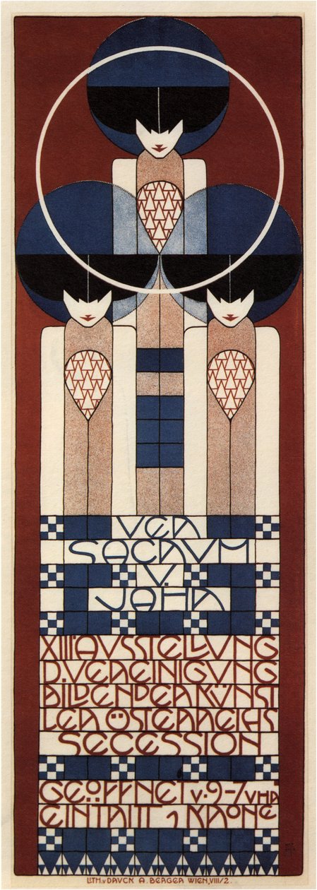 A bécsi szecessziós kiállítás plakátja, 1902 alkotó: Koloman Moser