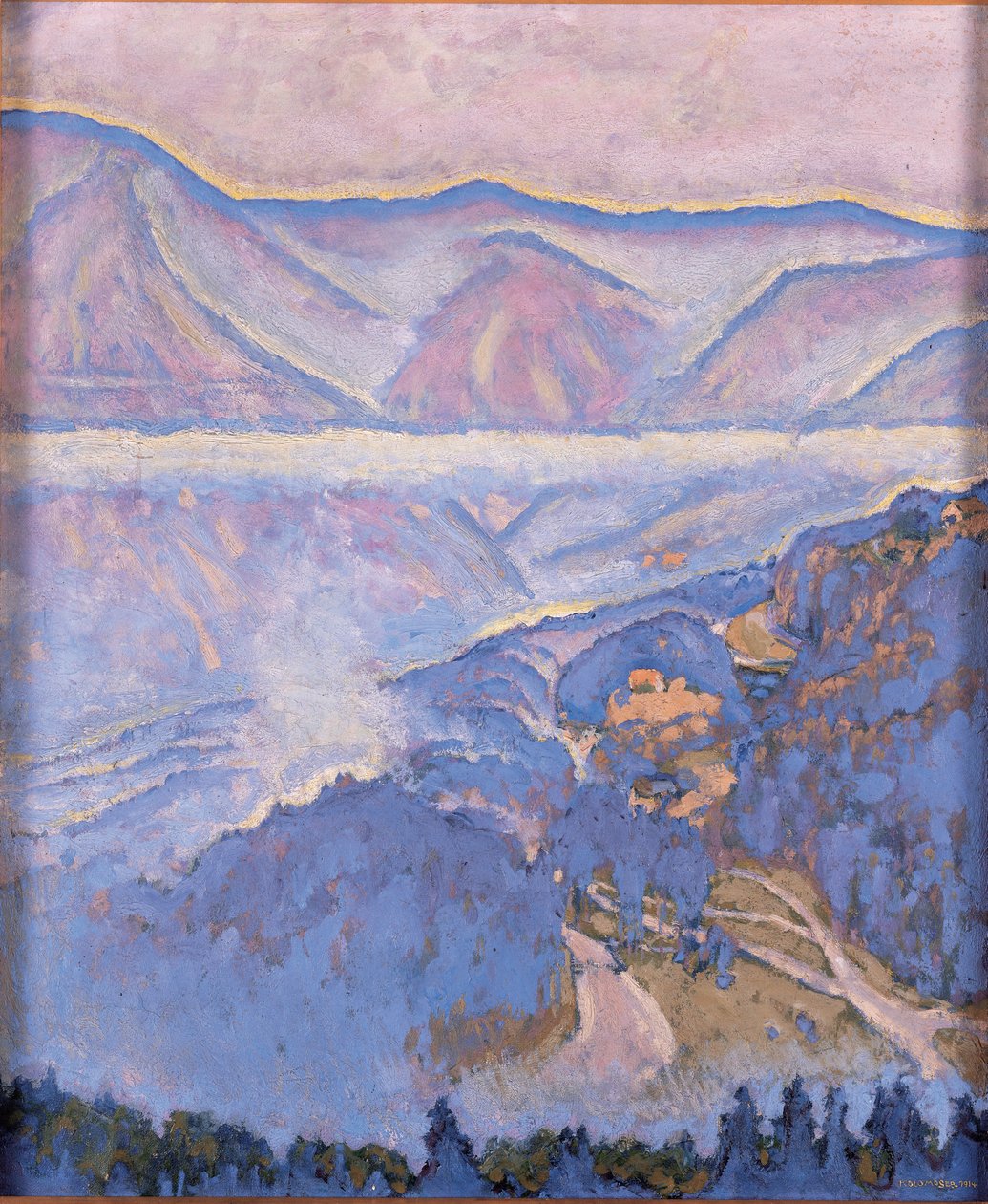 Regentag - Esős nap ... (olaj, vászon) alkotó: Koloman Moser