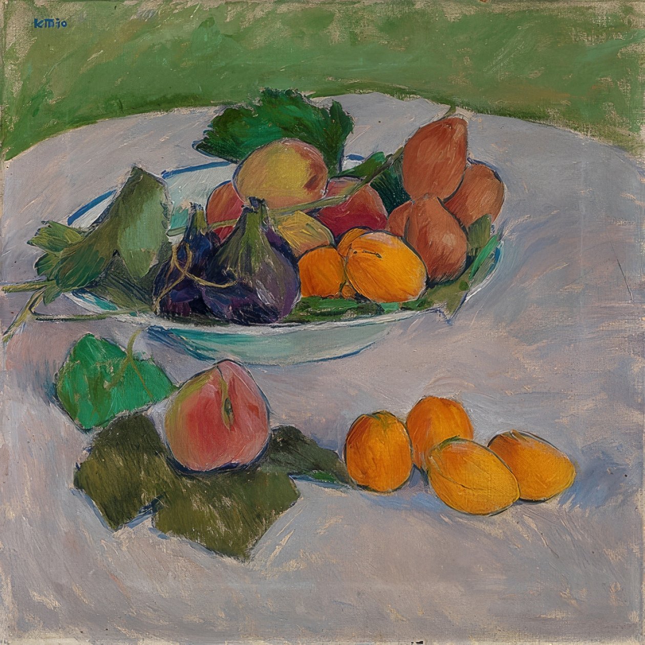 Csendélet gyümölcsökkel és levelekkel. 1910 alkotó: Koloman Moser