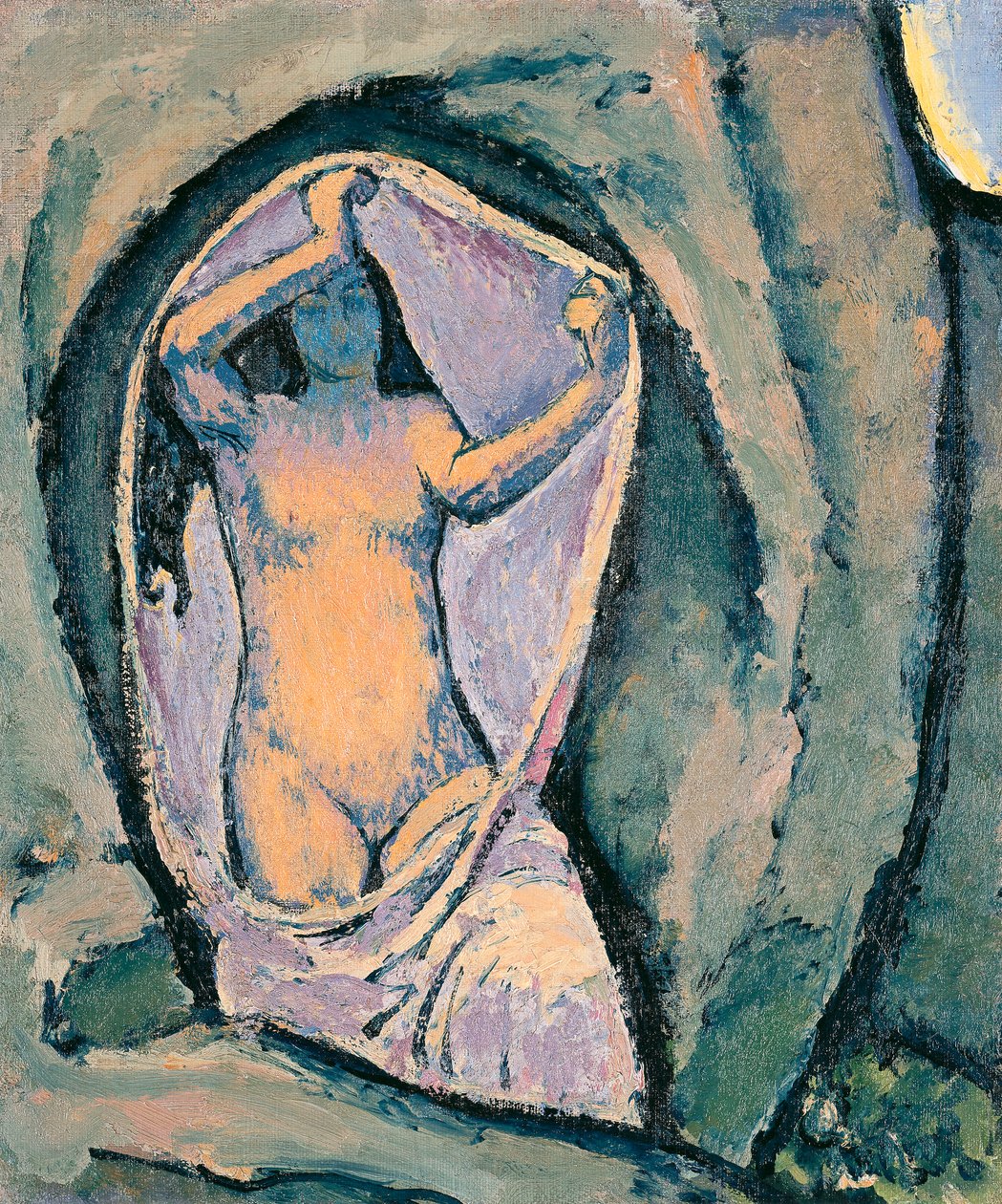 Venus in der Grotte - Vénusz a barlangban ... (olaj, vászon) alkotó: Koloman Moser