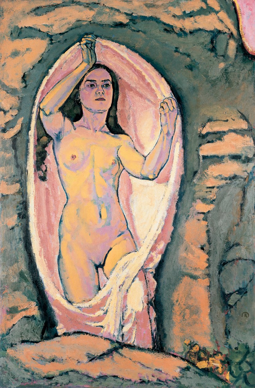 Venus in der Grotte - Vénusz a barlangban ... (olaj, vászon) alkotó: Koloman Moser