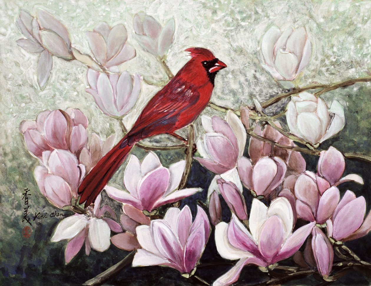 Cardinal, 2001 (gouache rizspapíron) alkotó: Komi Chen