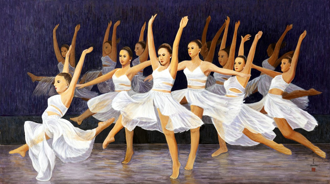 Együtt repülni, 2015 (keleti gouache rizspapíron) alkotó: Komi Chen