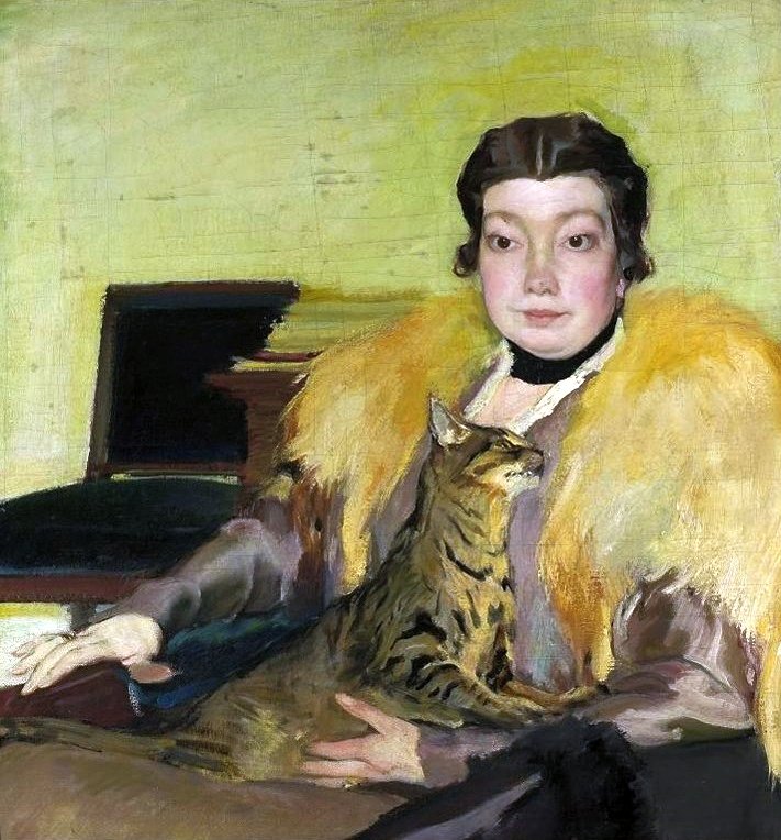 Michalina Krzyzanowska, a művész felesége portréja. alkotó: Konrad Krzyzanowski