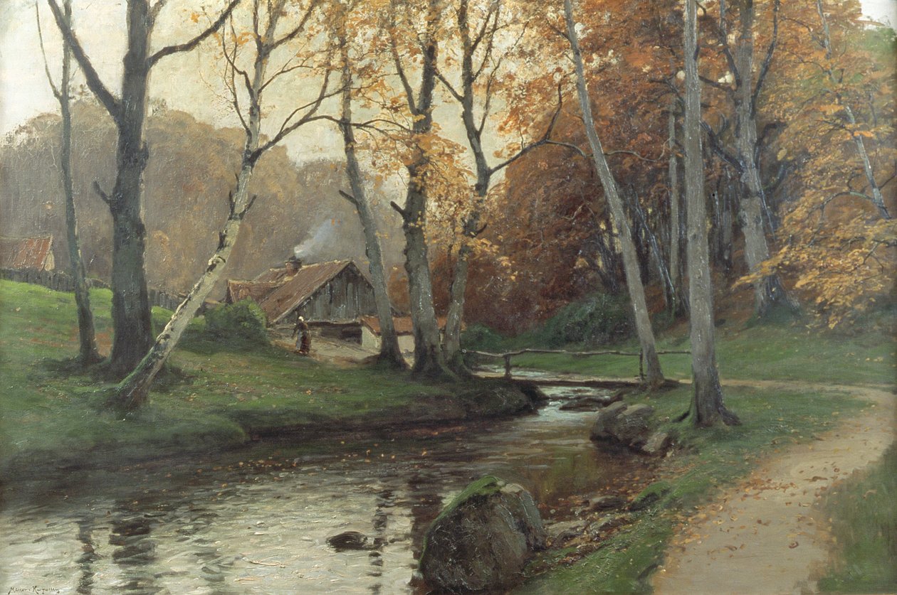 Fekete patak, 1890 körül alkotó: Konrad Mueller Kuerzwelly