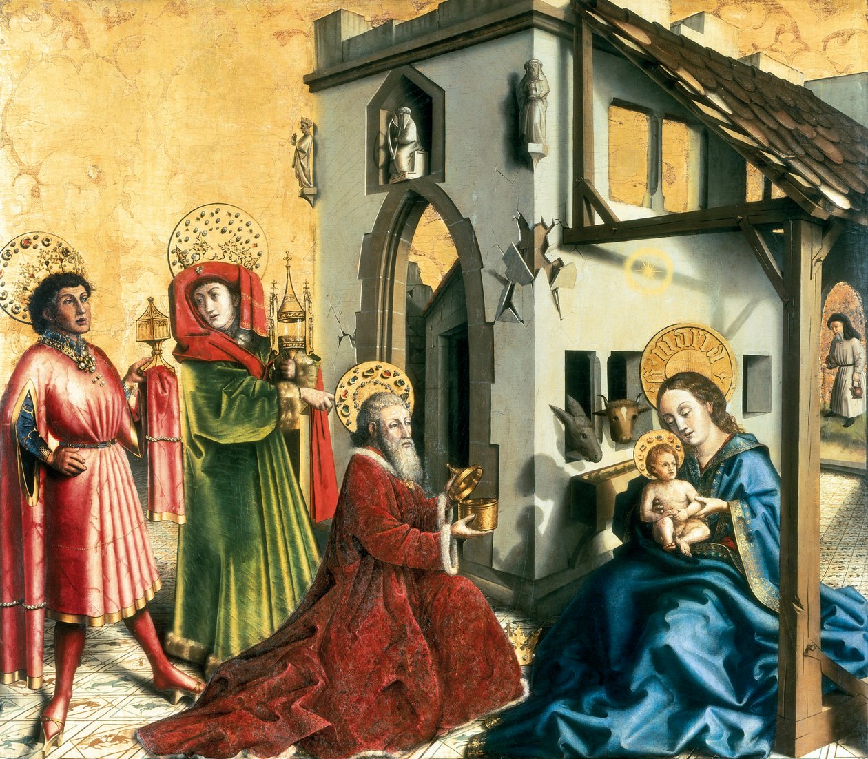 A mágusok imádása, 1444 körül (tempera a panelen) alkotó: Konrad Witz
