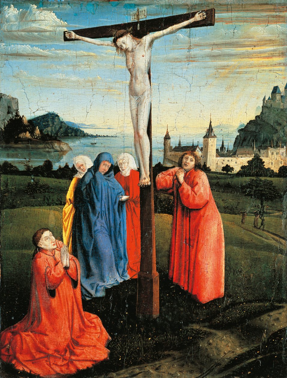 Krisztus a kereszten, 1430-33 körül (olaj, tábla) alkotó: Konrad Witz