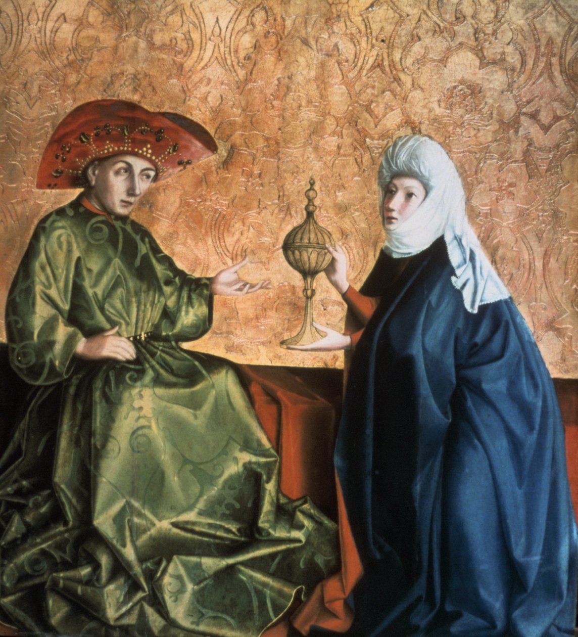 Salamon király és Sába királynője, 1435. alkotó: Konrad Witz