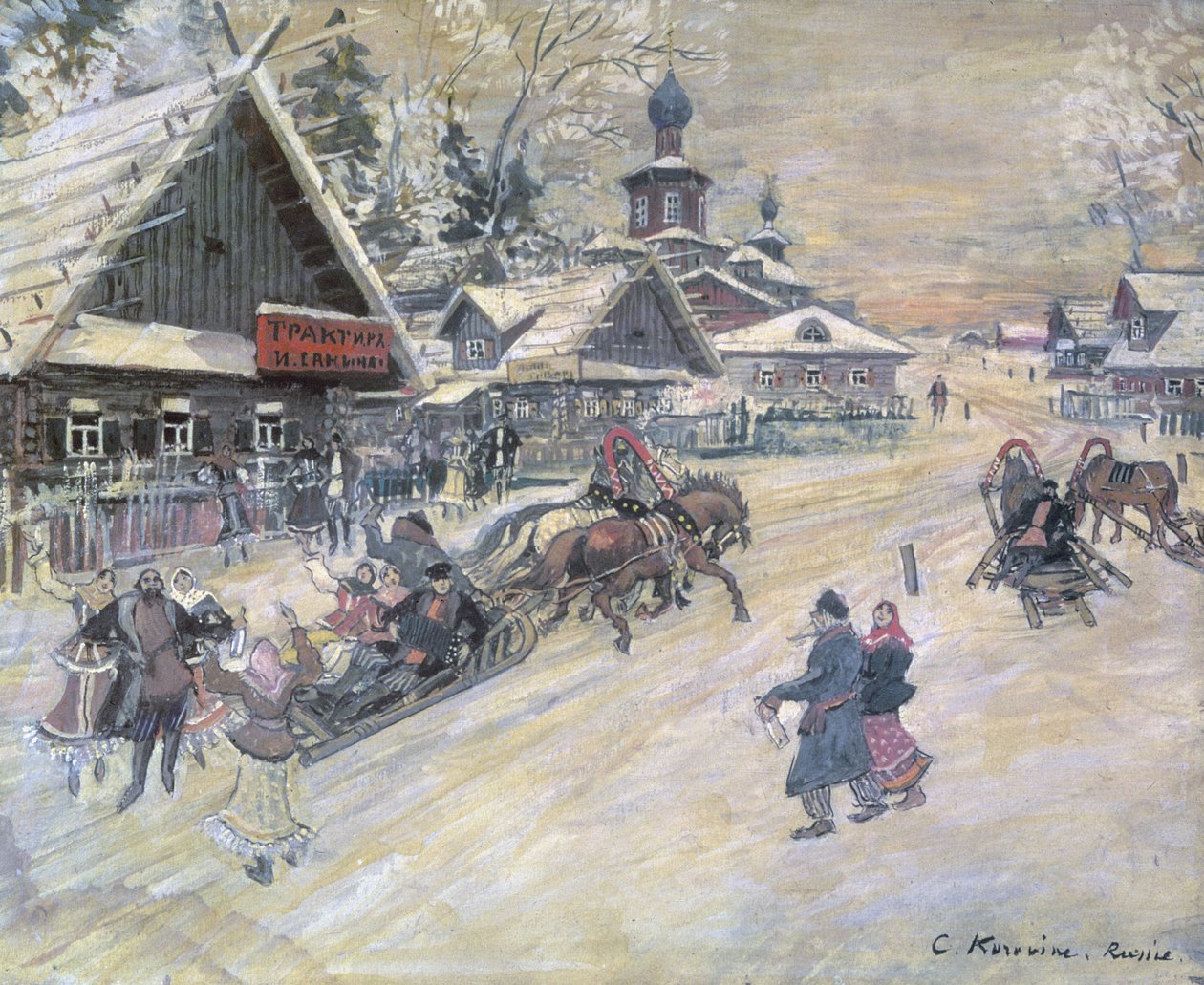Ünnepi séta, Oroszország alkotó: Konstantin Alekseevich Korovin