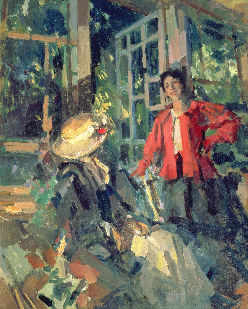 Az ablaknál, 1919 alkotó: Konstantin Alekseevich Korovin