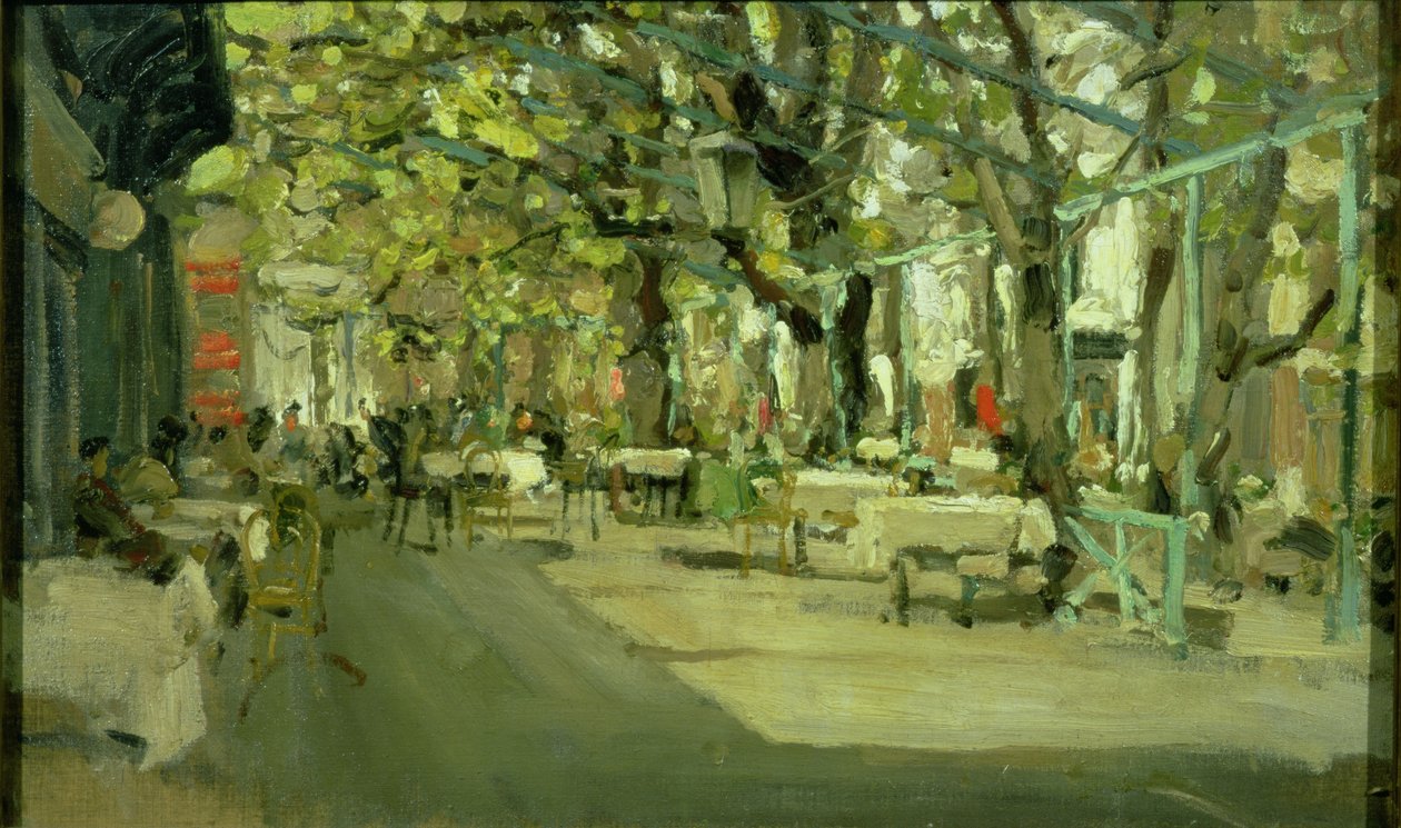 Kávézó Jaltában, 1905 alkotó: Konstantin Alekseevich Korovin