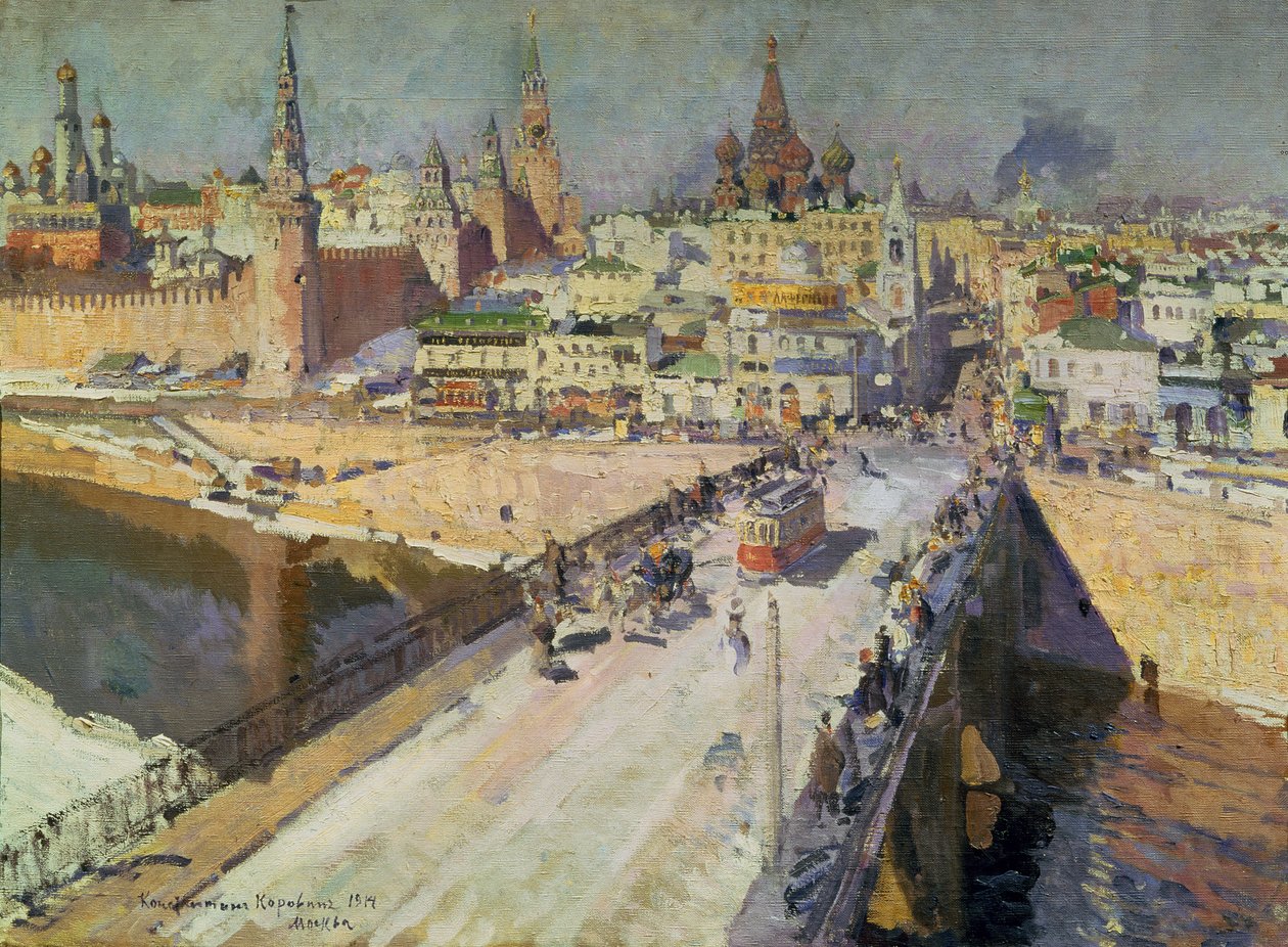 A Moszkva folyó hídja, 1914 alkotó: Konstantin Alekseevich Korovin
