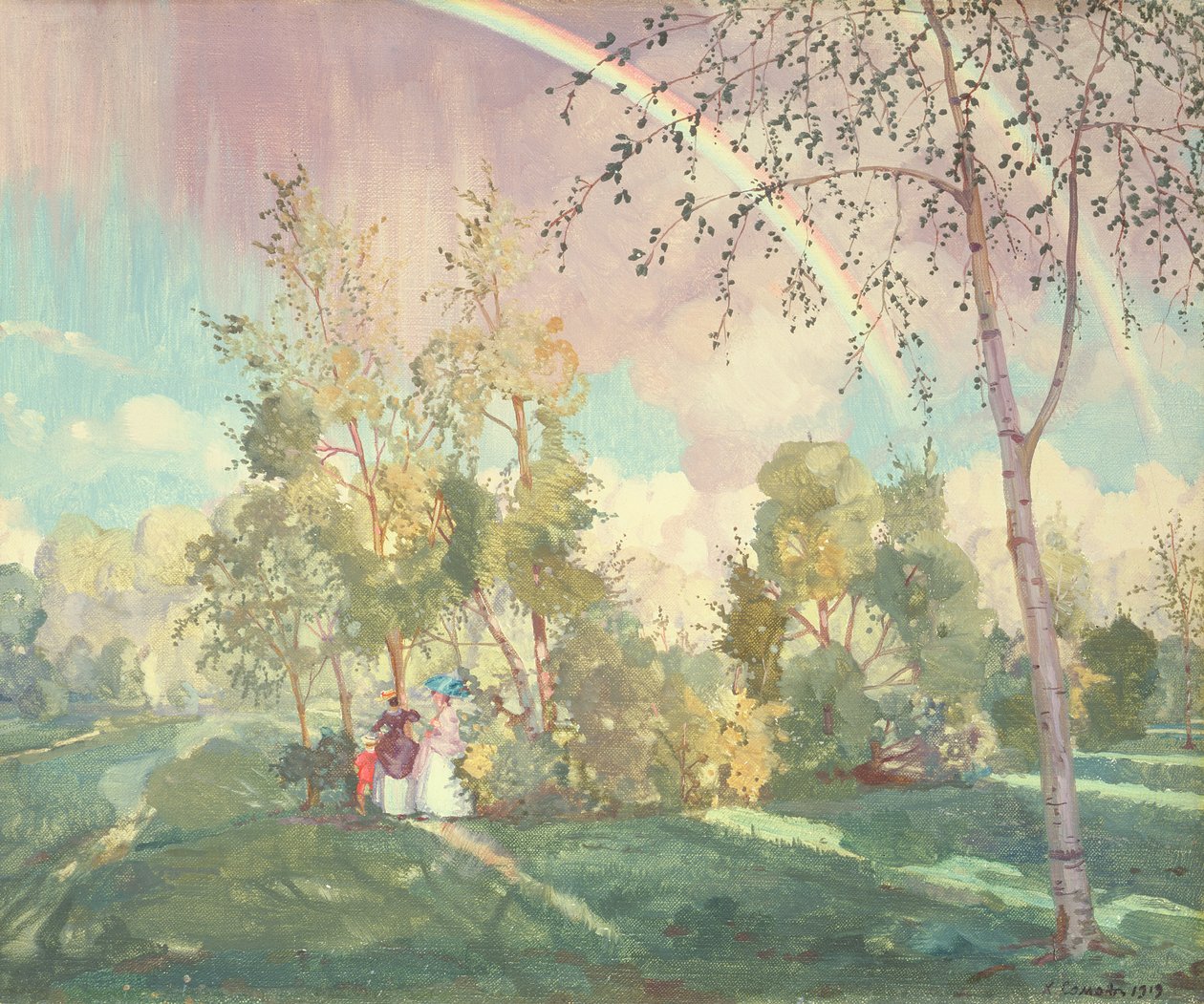 Táj szivárvánnyal, 1919 alkotó: Konstantin Andreevic Somov