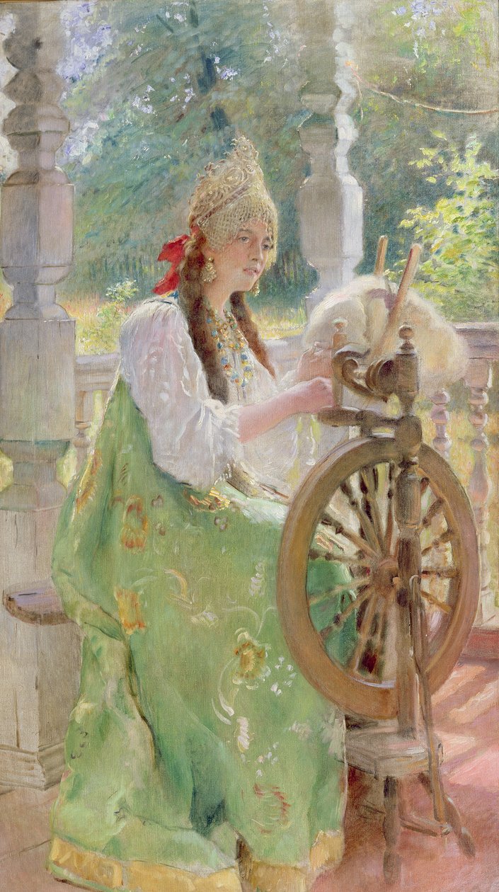 A Fonókeréknél alkotó: Konstantin Egorovich Makovsky