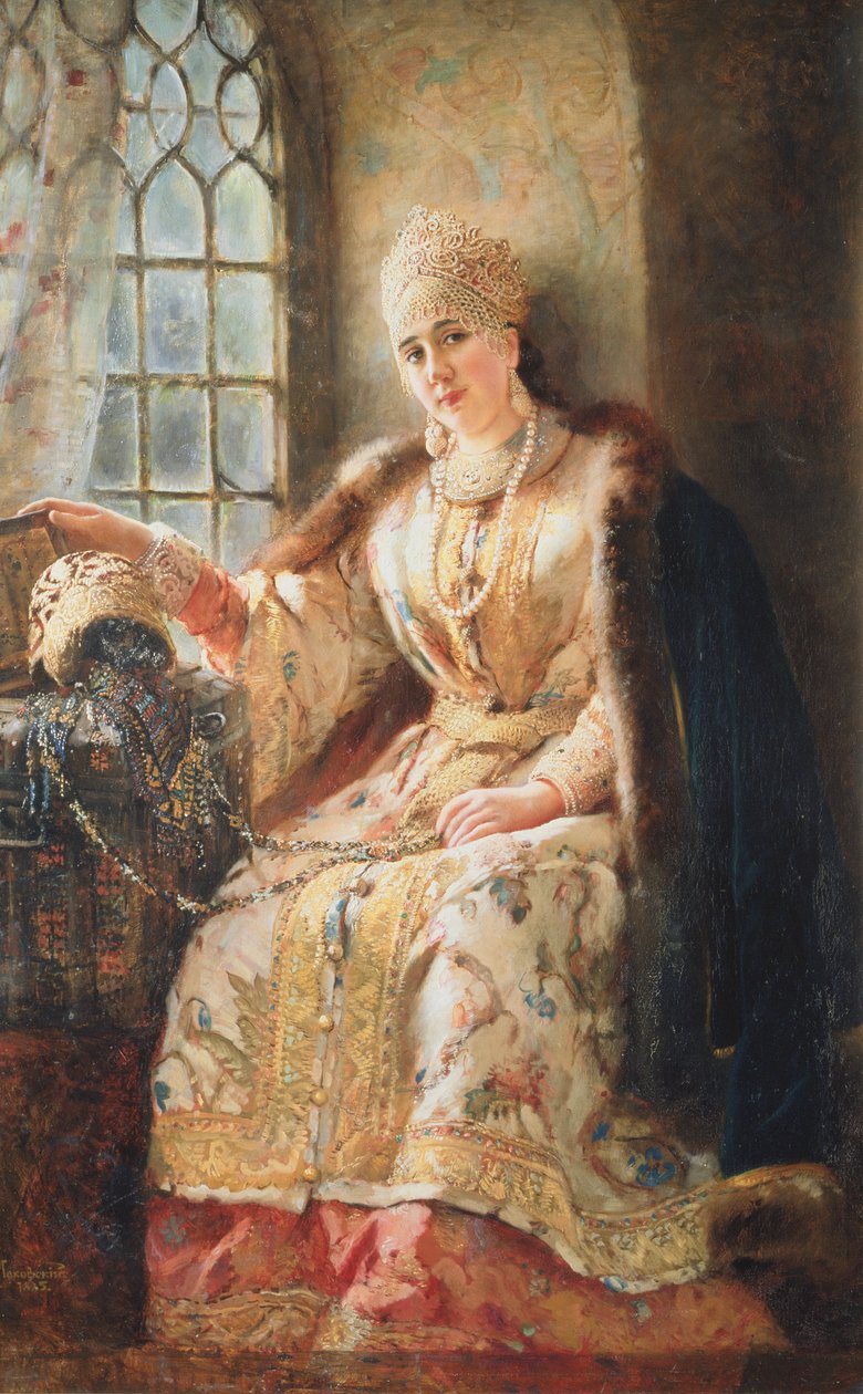 Bojár felesége az ablakban, 1885 alkotó: Konstantin Egorovich Makovsky