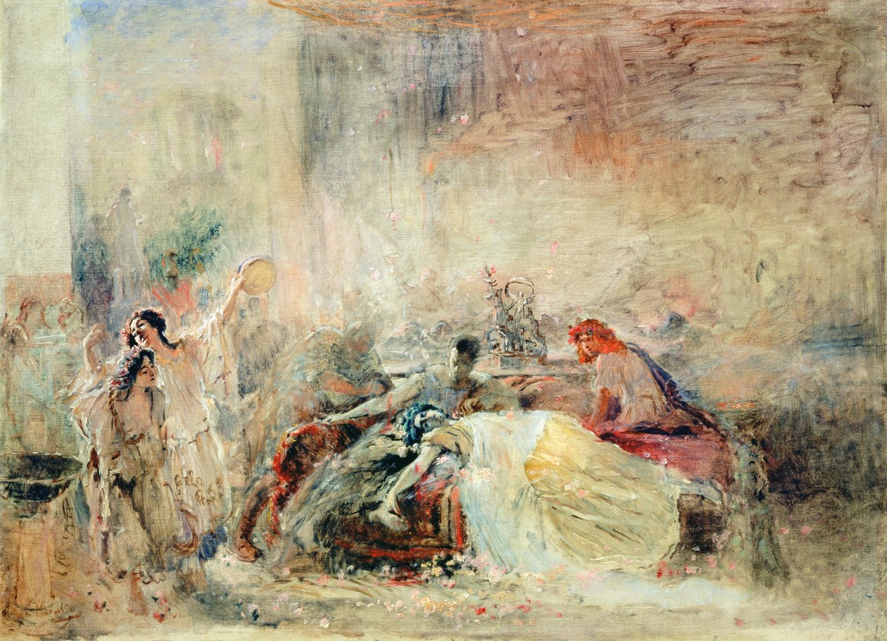 Claudius Caesar Nero halála (i.sz. 37-68) alkotó: Konstantin Egorovich Makovsky