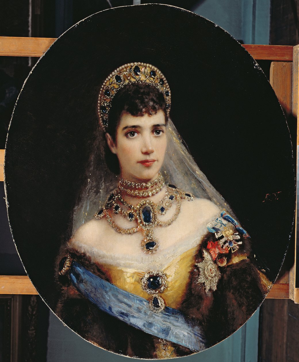 Mária Fjodorovna császárnő (1847-1928) dán Dagmar portréja alkotó: Konstantin Egorovich Makovsky