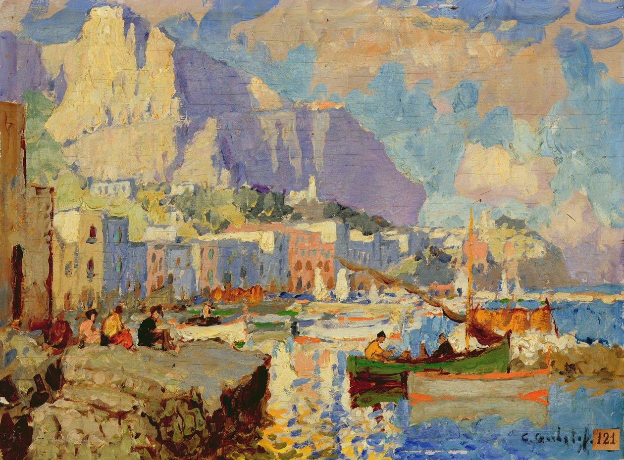 Capri tengeri táj alkotó: Konstantin Ivanovich Gorbatov
