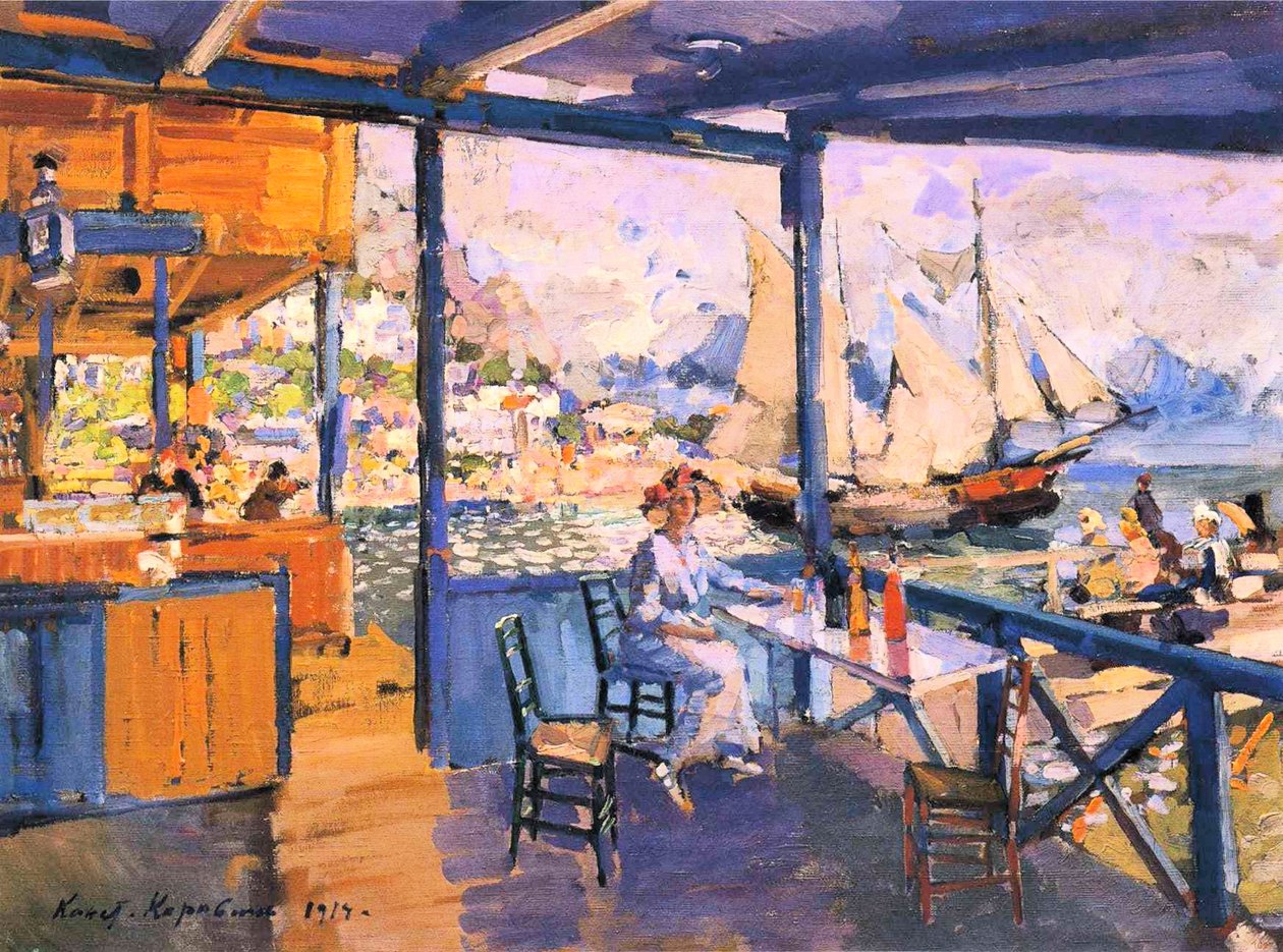Móló Gurzufnban alkotó: Konstantin Alekseevich Korovin