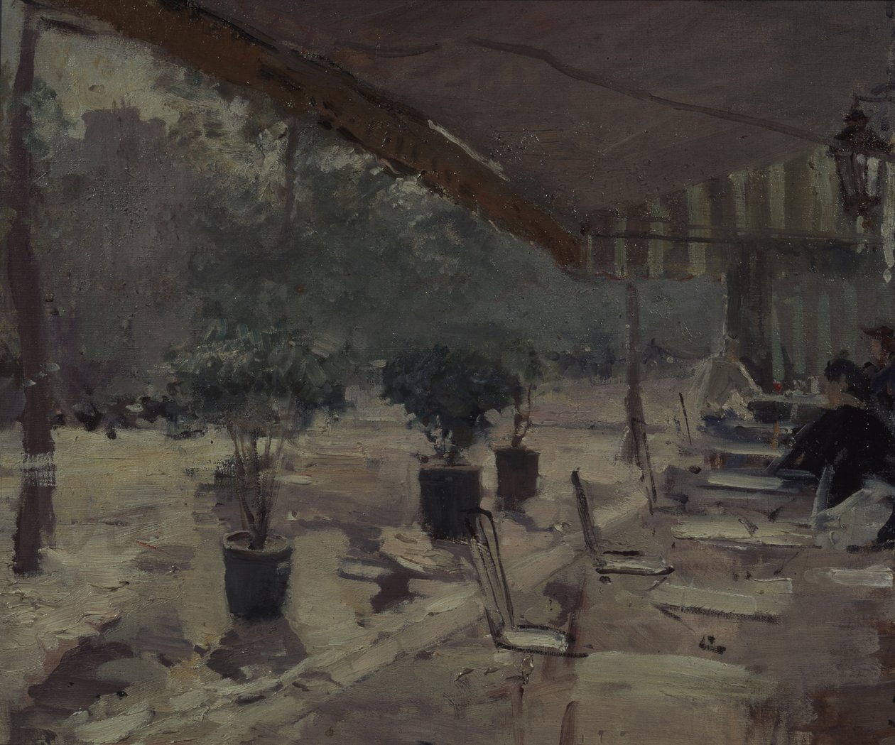 Kávézó Párizsban, 1890-es évek alkotó: Konstantin Alekseevich Korovin
