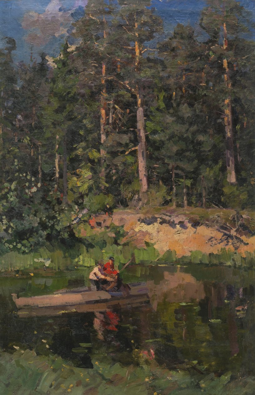 Halászok Okhotinóban, 1916 alkotó: Konstantin Alekseevich Korovin