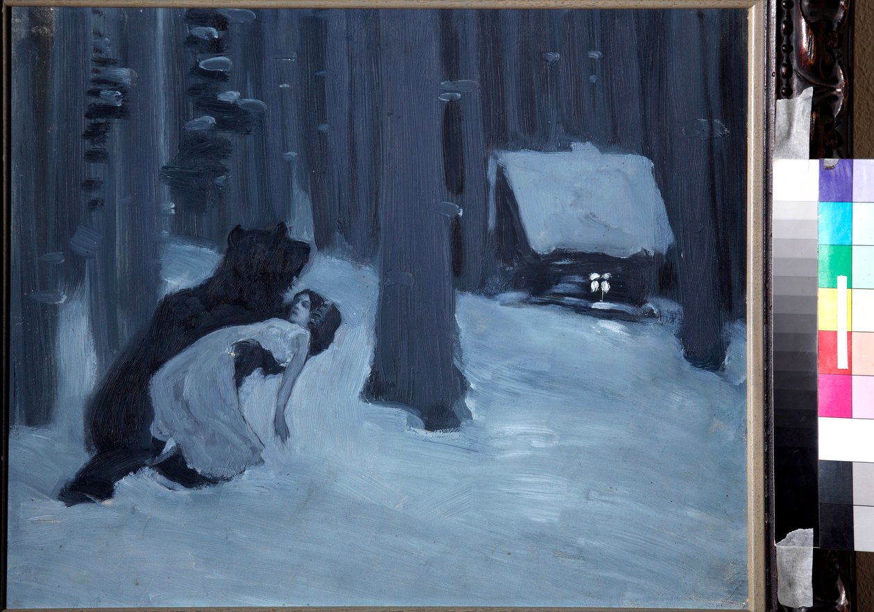 ""Le reve de Tatiana"" (Tatyana álma) Illusztráció: ""Eugene Oneguine"" roman d