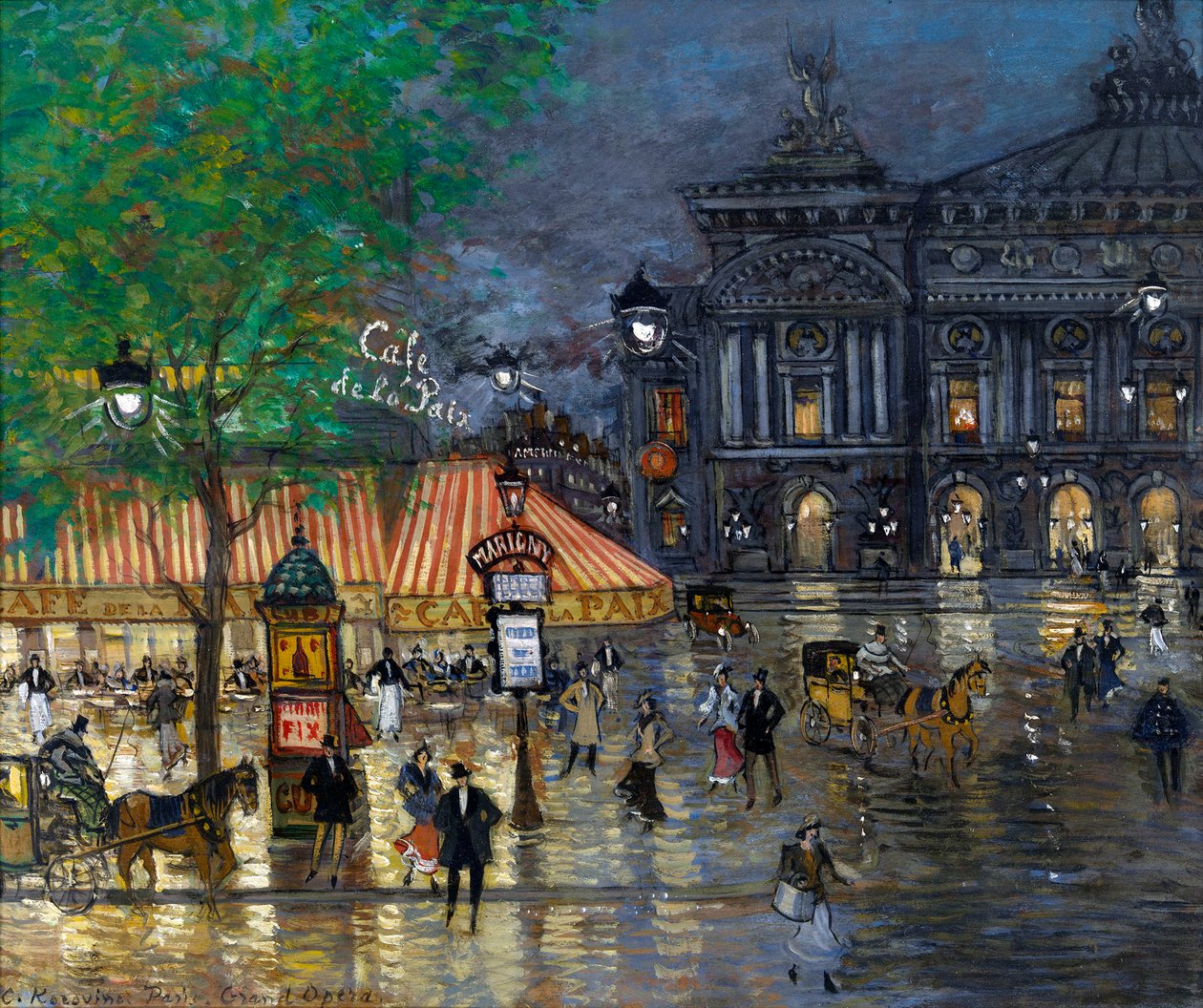 Opera tér, Párizs alkotó: Konstantin Alekseevich Korovin