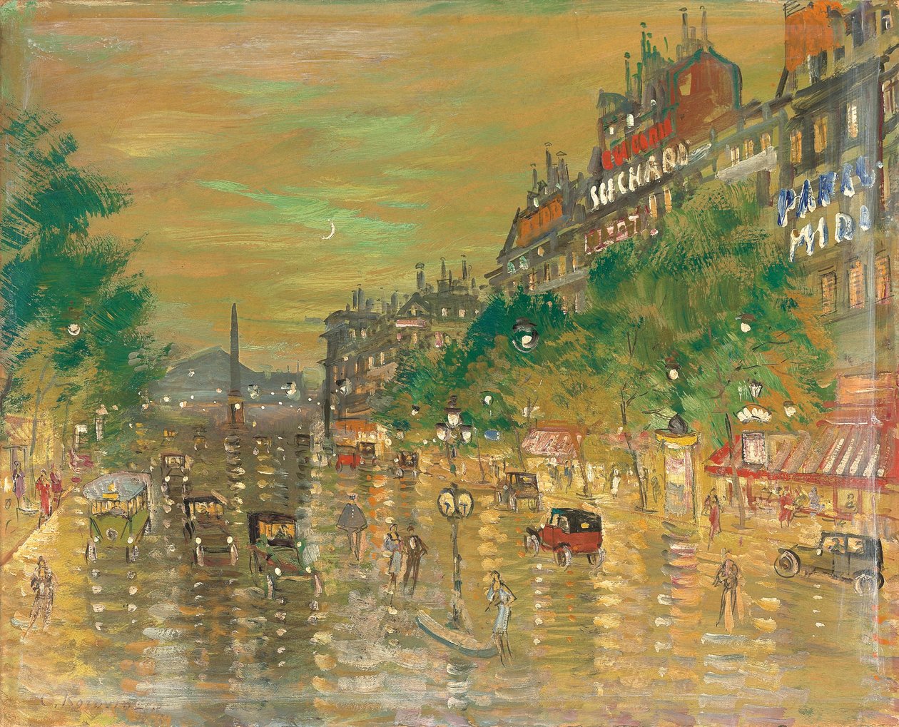 Rue Royale, Párizs alkotó: Konstantin Alekseevich Korovin