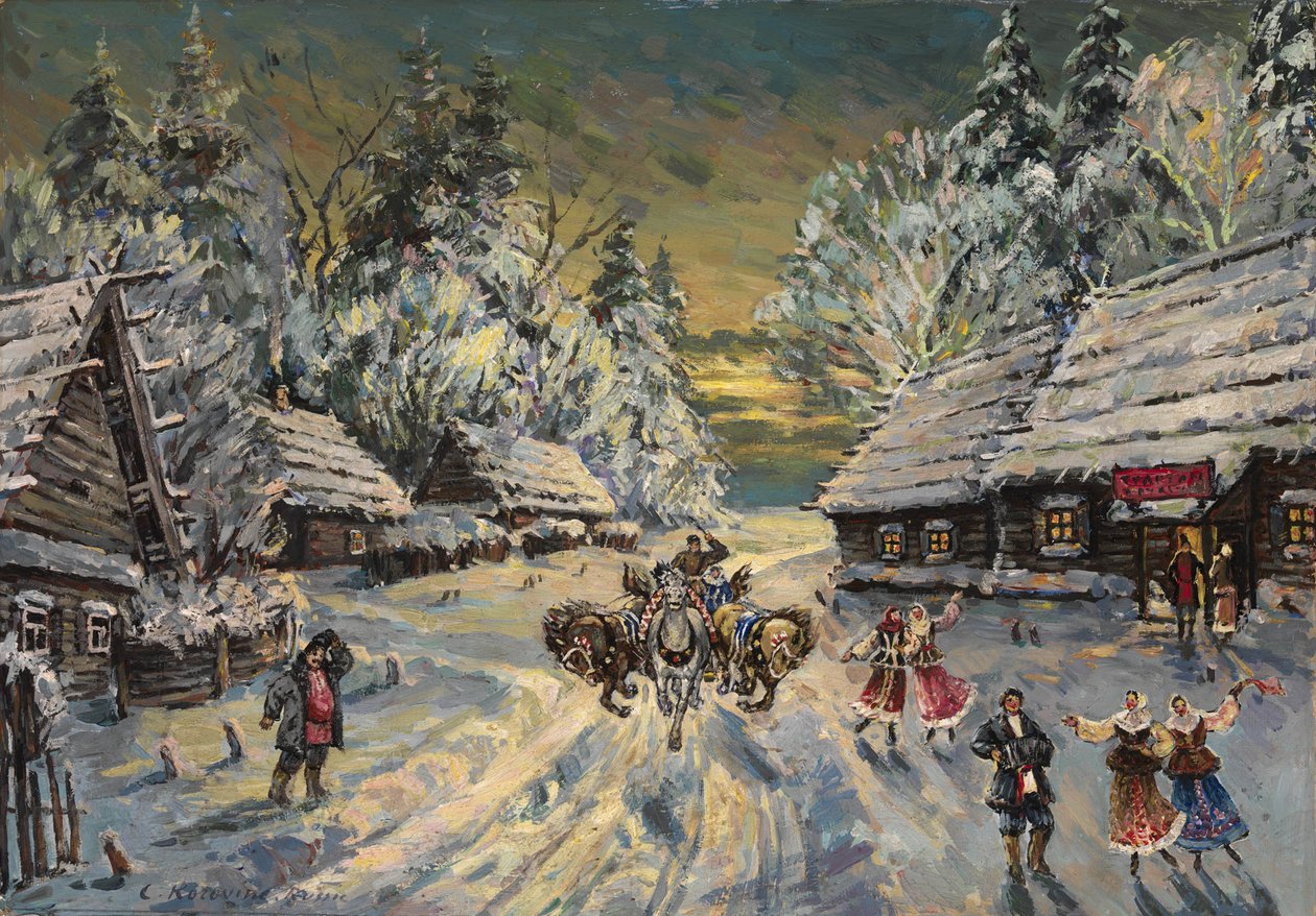 Orosz tél alkotó: Konstantin Alekseevich Korovin