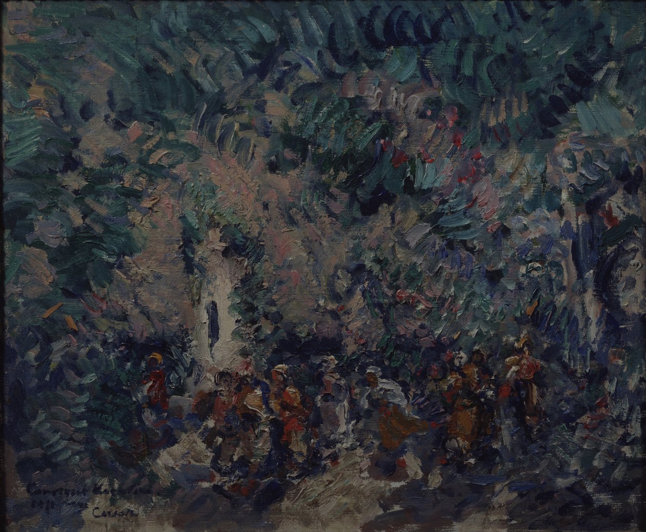 Színpadterv A. Adam Korzár című balettjéhez, 1911 alkotó: Konstantin Alekseevich Korovin