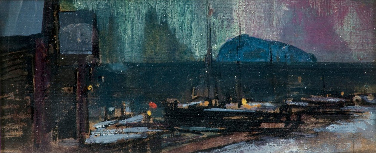 Az északi fény Norvégiában, 1902 alkotó: Konstantin Alekseevich Korovin