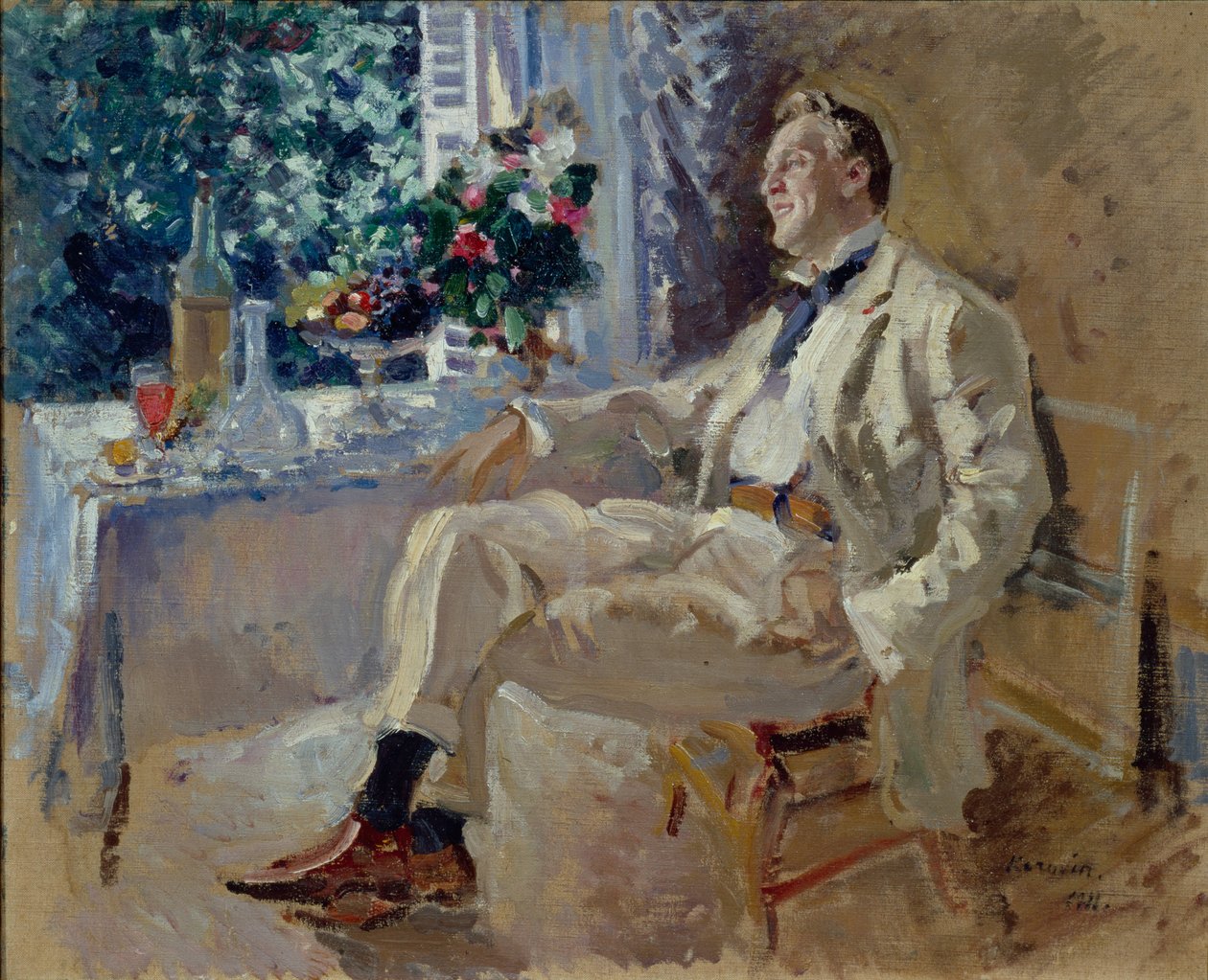 Feodor Ivanovics Chaliapin énekes portréja 1873-1938, 1911. alkotó: Konstantin Alexeyevich Korovin