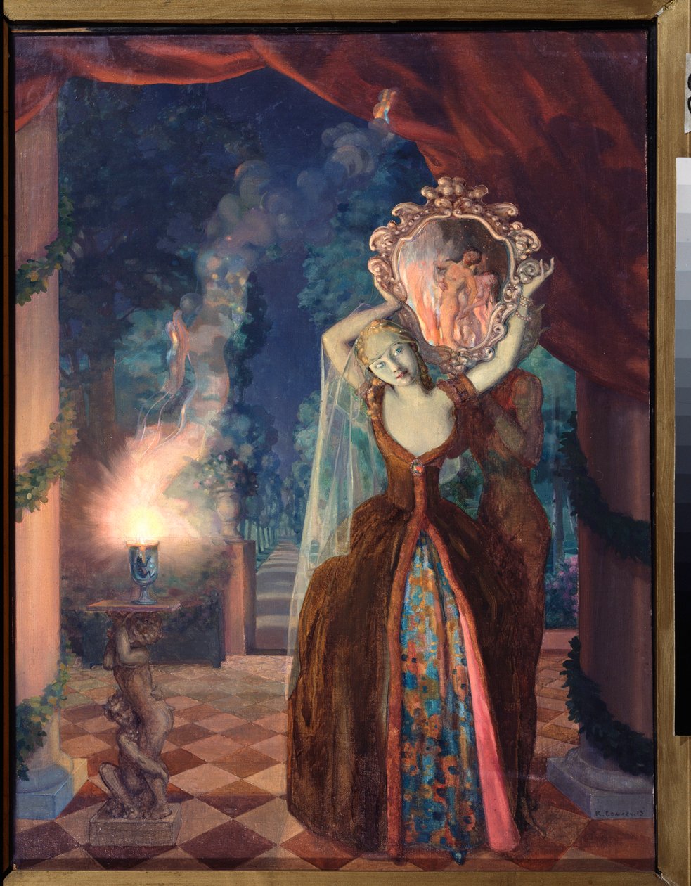 La Magie (A varázslat) – Konstantin (Konstantin) Andrejevics Somov (1869-1939) festménye alkotó: Konstantin Andreevic Somov