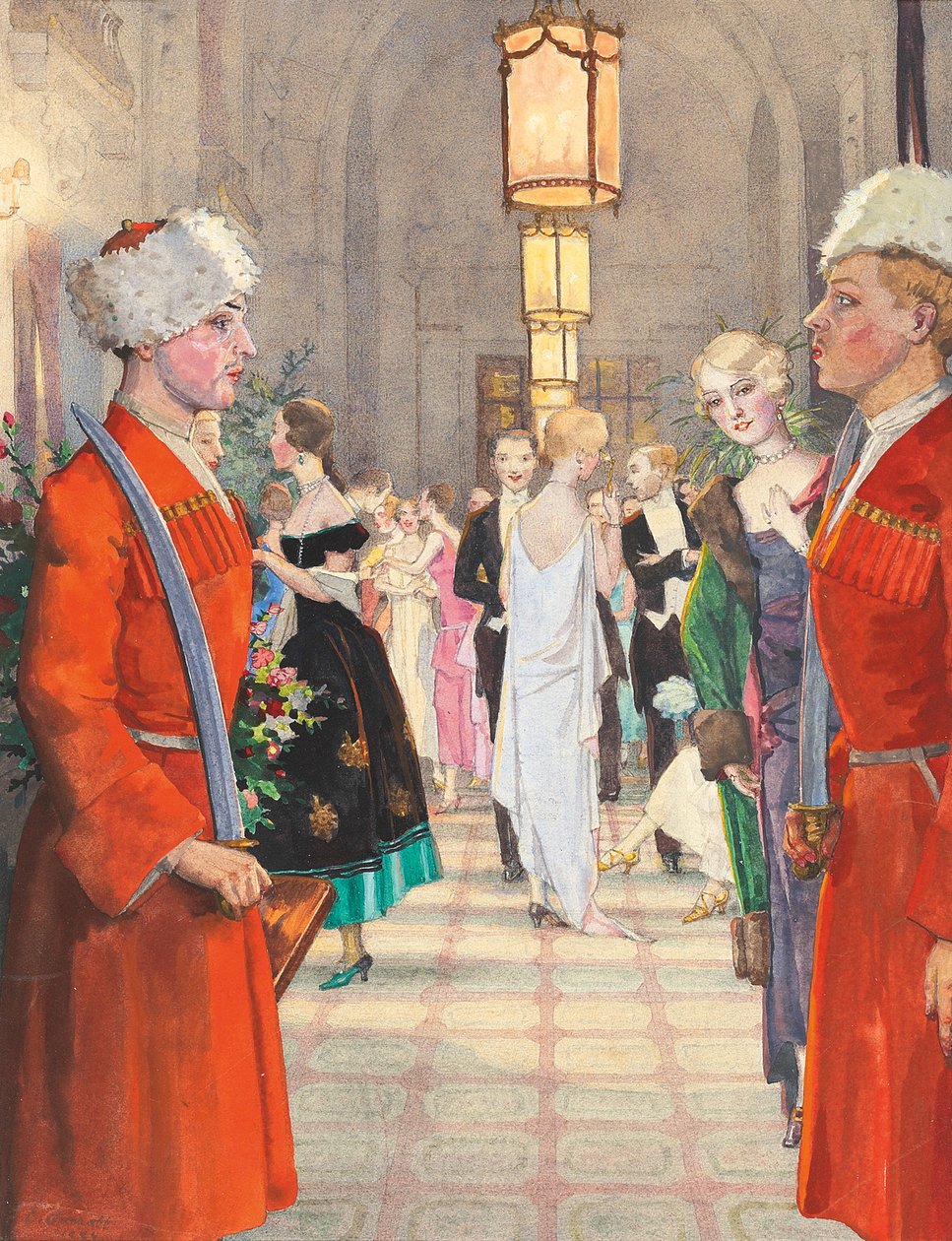 A kozák bál alkotó: Konstantin Andreevic Somov