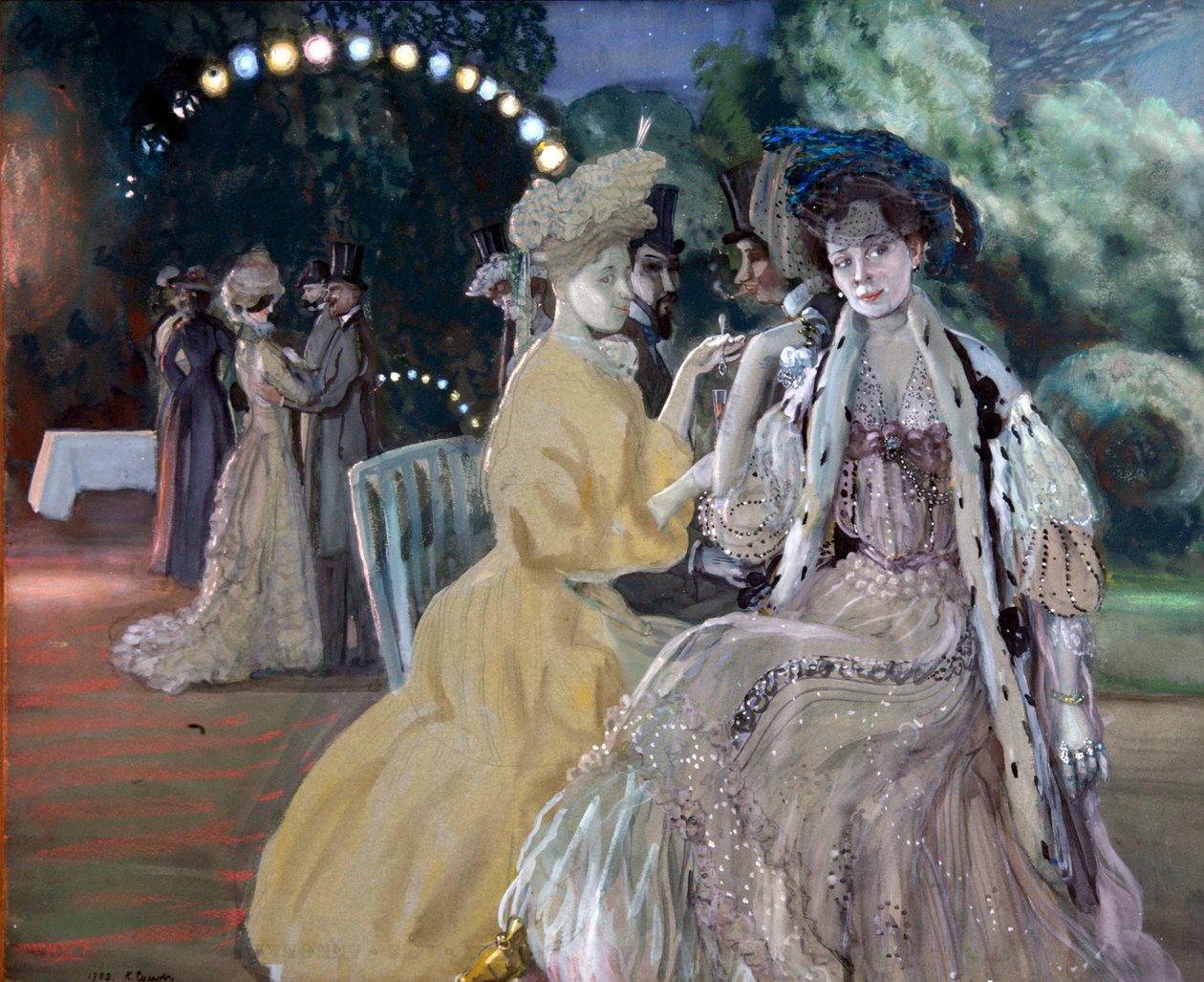 Kurtizánok, 1903. alkotó: Konstantin Andreyevich Somov