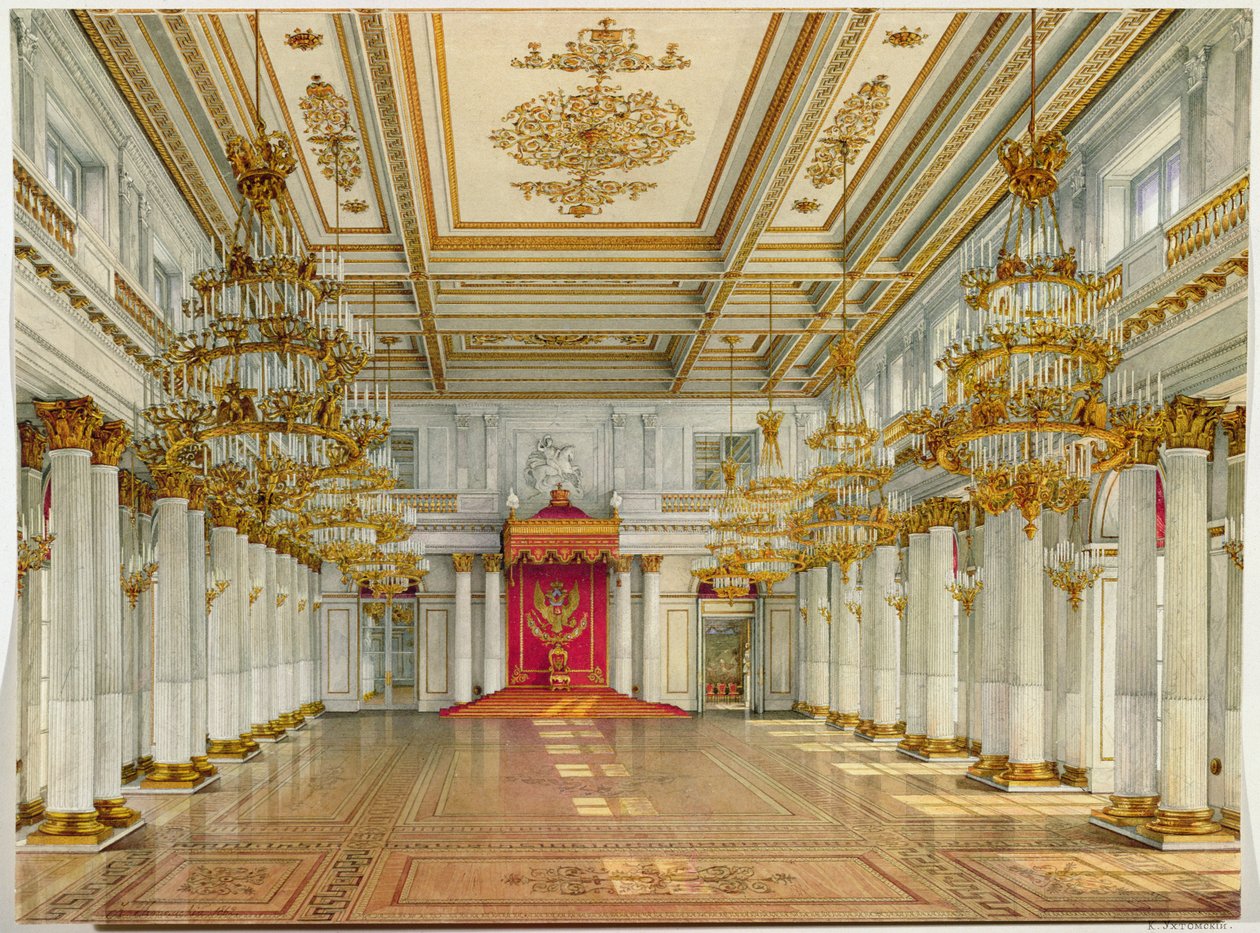 Szent György terem, Téli Palota alkotó: Konstantin Andreyevich Ukhtomsky