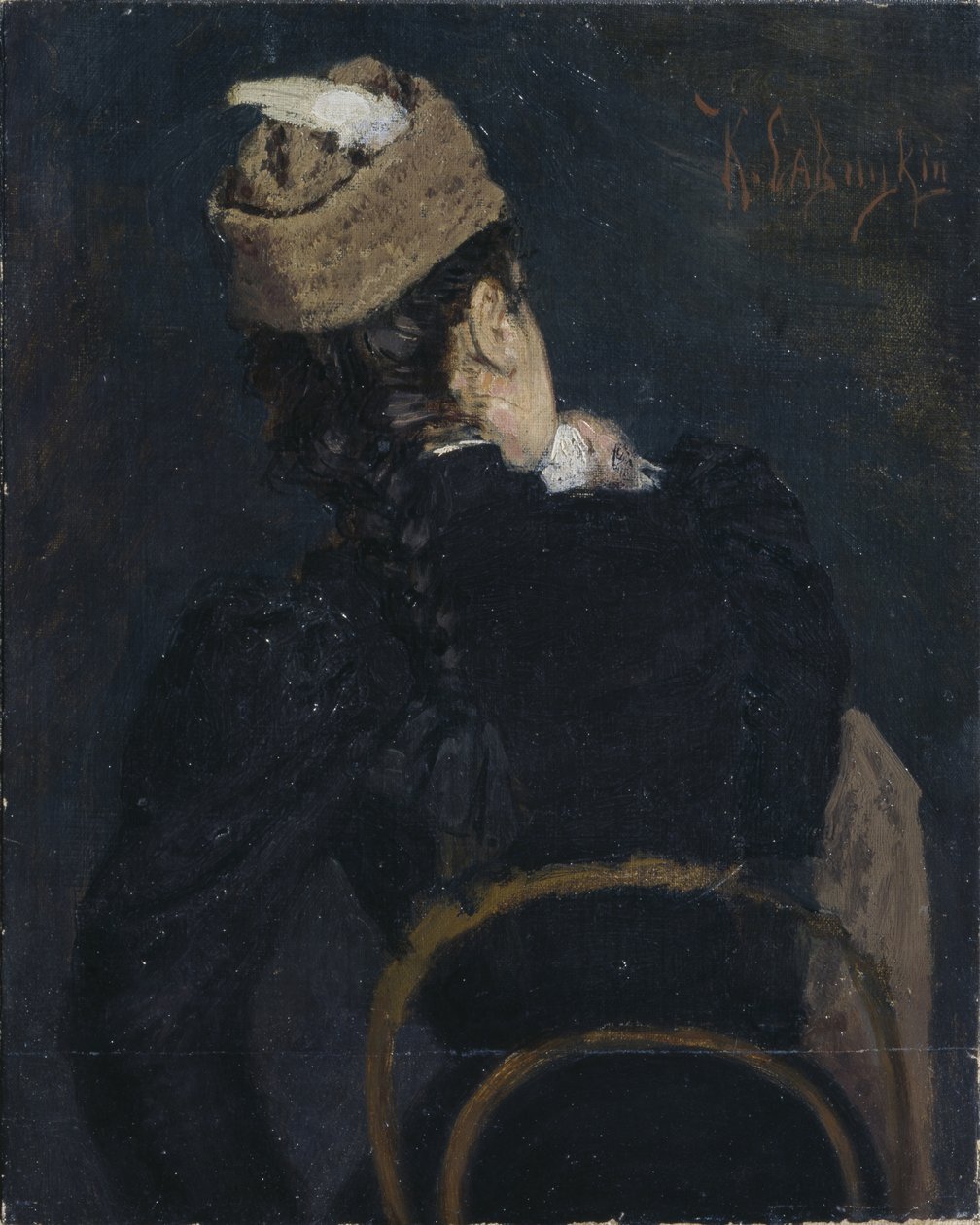 Diáklány, 1890-es évek alkotó: Konstantin Apollonovich Savitsky