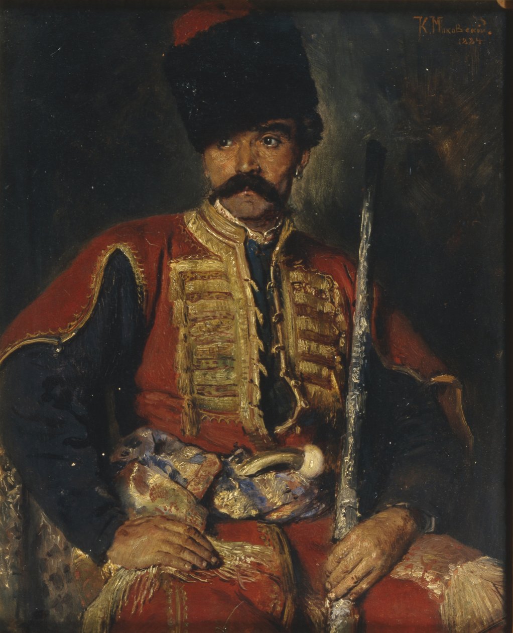 Egy zaporozsi kozák, 1884 alkotó: Konstantin Egorovich Makovsky