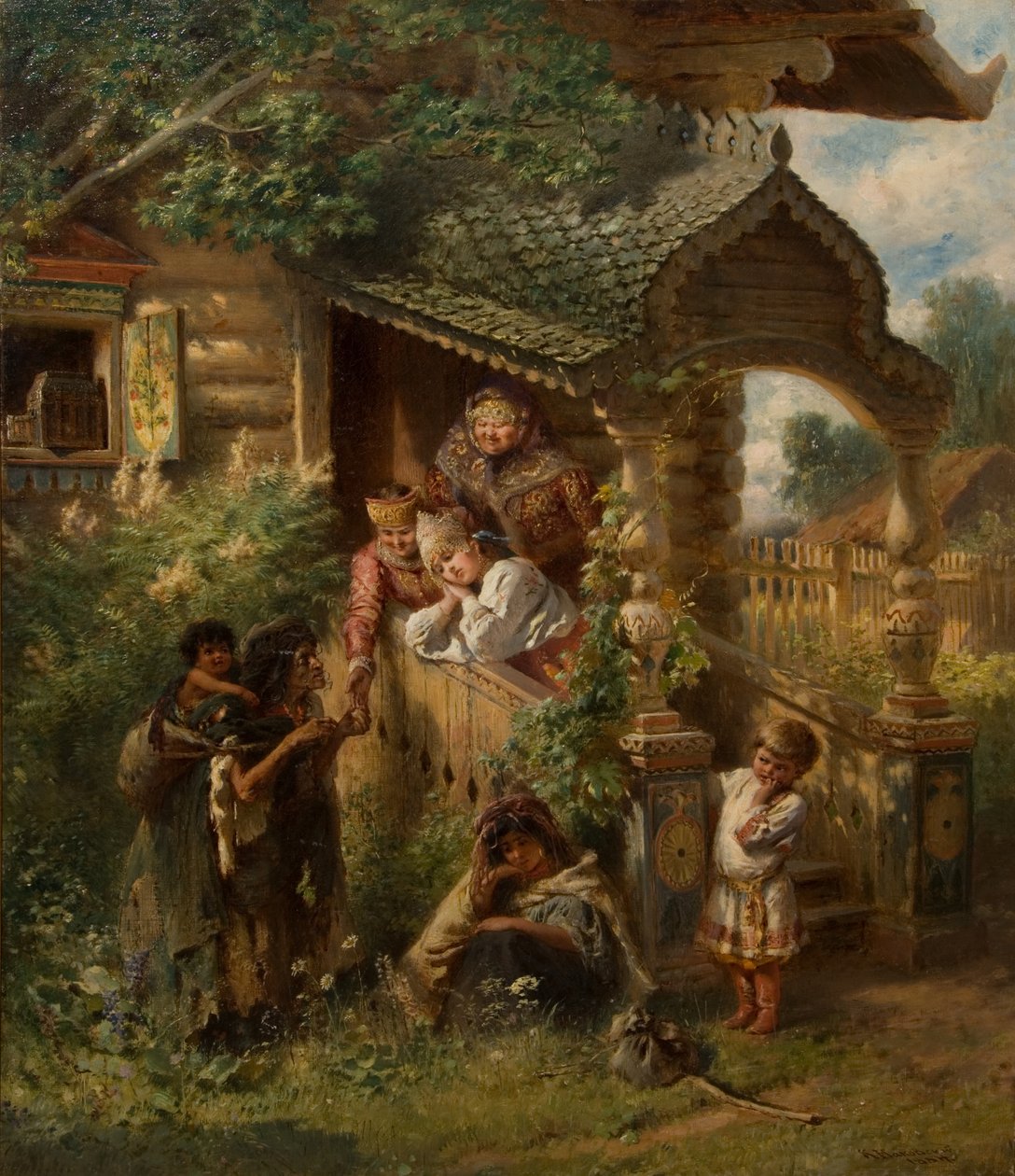 Jóslás, 1884 alkotó: Konstantin Egorovich Makovsky