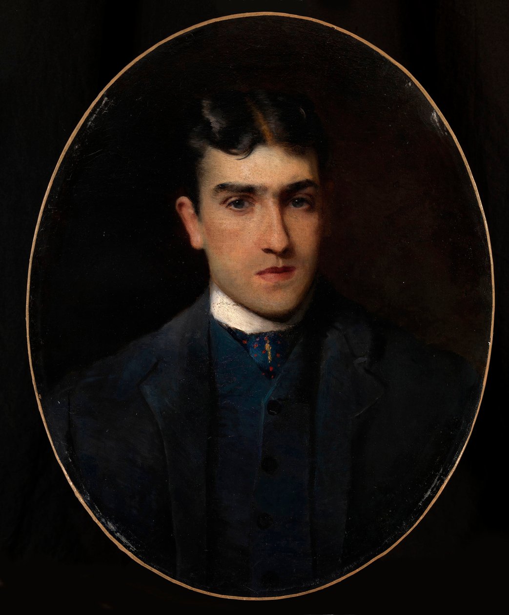 Lucien Guitry portréja (1860-1925) (Lucien Guitry portréja) - Konsztantyin Jegorovics Makovszkij (Konsztantin Makovski) festménye (1839-1915) olaj, vászon (64x51 cm) - Magángyűjtemény alkotó: Konstantin Egorovich Makovsky