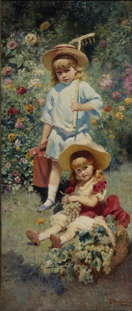 A művészek gyermekeinek portréja, 1882 alkotó: Konstantin Egorovich Makovsky