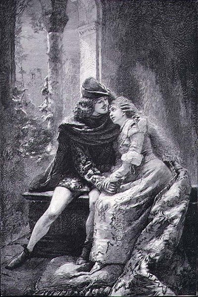 Rómeó és Júlia (metszet) alkotó: Konstantin Egorovich Makovsky