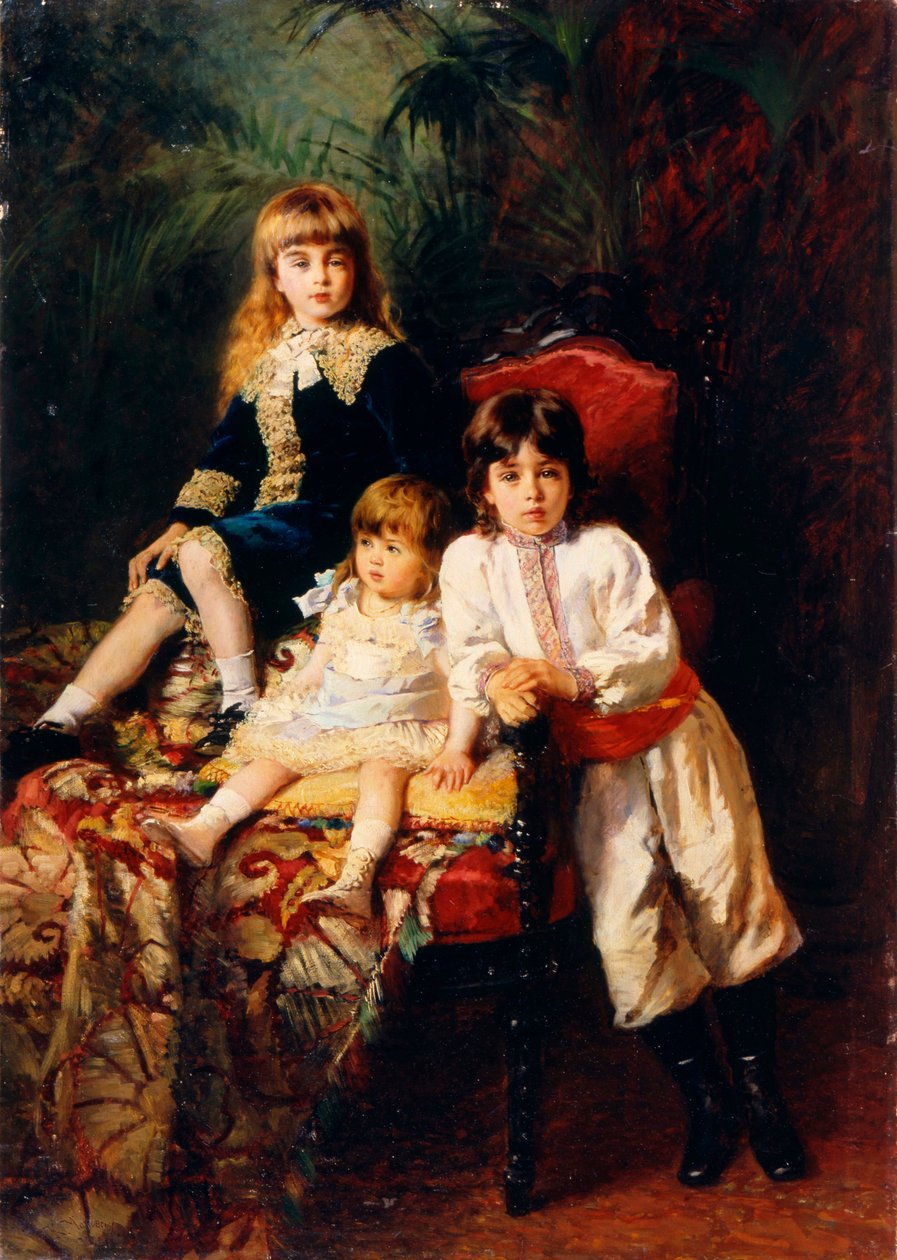 A Balasov-gyermekek, 1880 alkotó: Konstantin Egorovich Makovsky