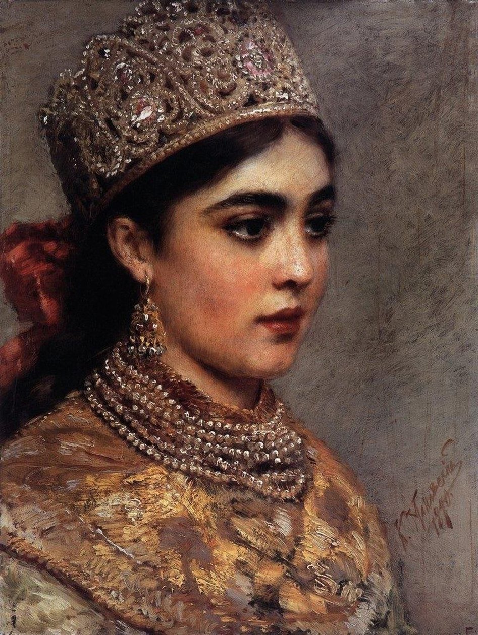 A bojár nő, 1890 alkotó: Konstantin Egorovich Makovsky